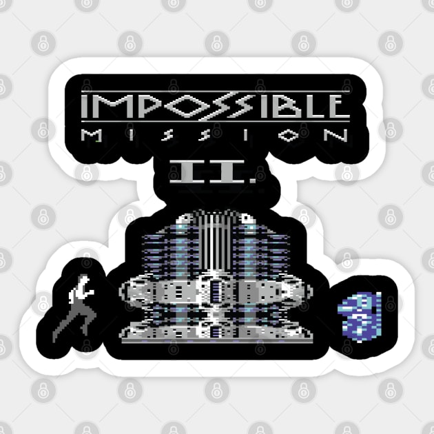 Impossible Mission 2 Sticker by ilovethec64